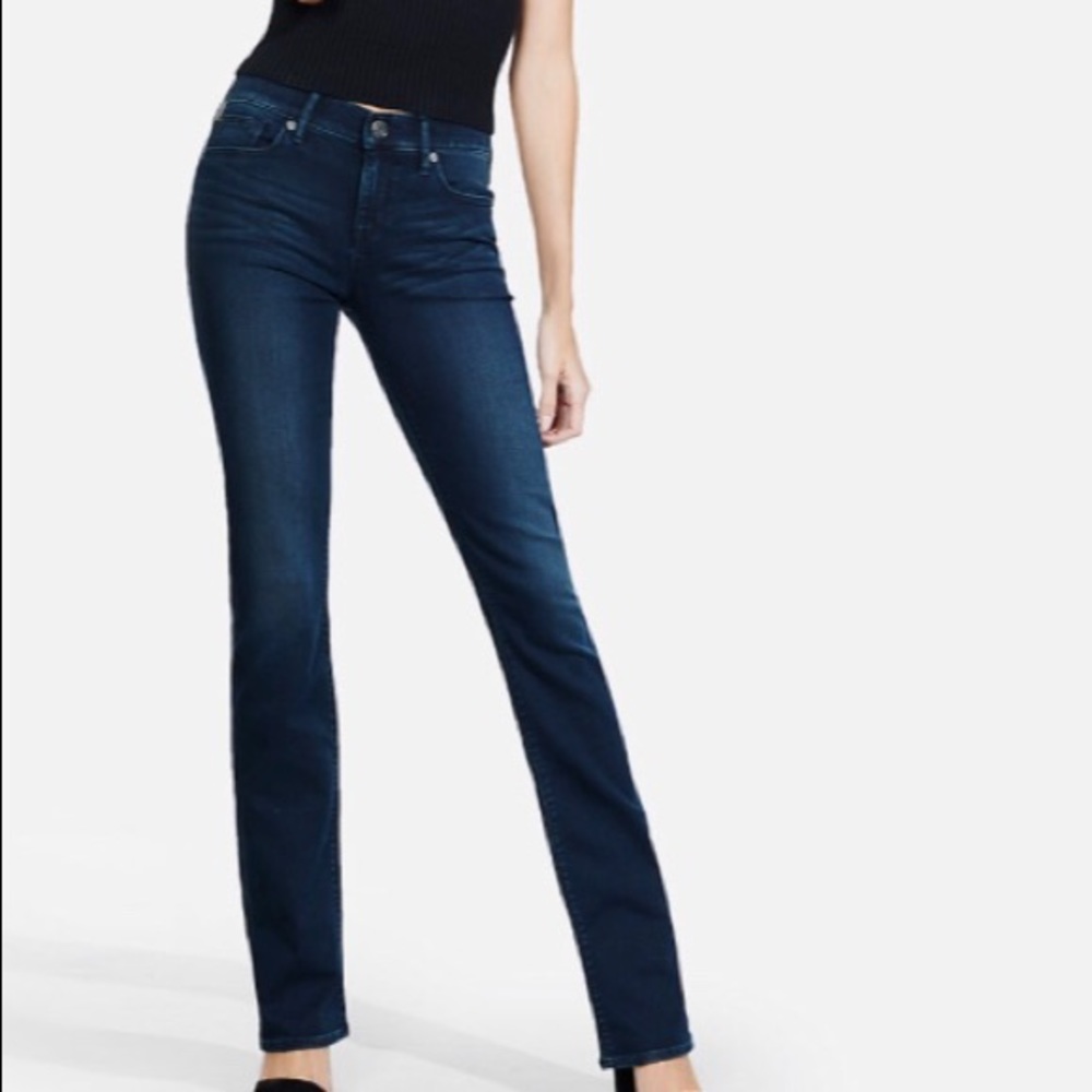 Express barely boot mid rise jeans